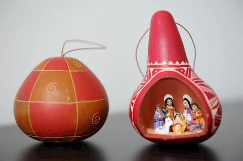 Christbaumanhänger, Kürbis